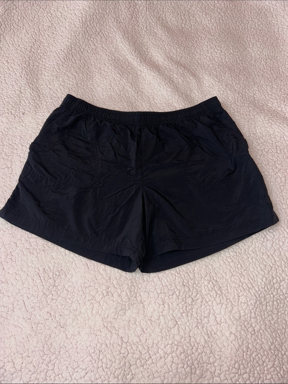 Classic Black Women's Athletic Shorts with Elastic Waist